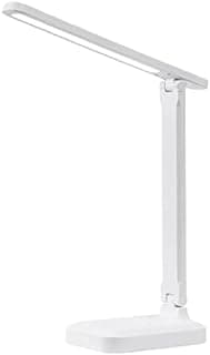 BEL AIR HOME - Lámpara Flexo LED Escritorio WINN | 3 Temperaturas Luz 3000K-6500K | Ajustable y Táctil para Estudio | Luz de Noche - Metal (BLANCO)