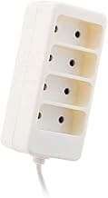 Zenitech - Regleta 4 tomas 6A 2P Blanco