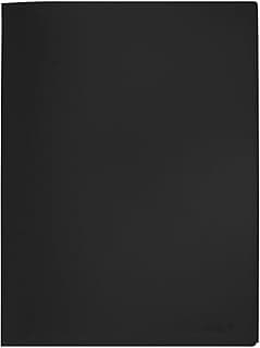 Q-Connect - Carpeta de fundas (A4, 10 fundas), color negro