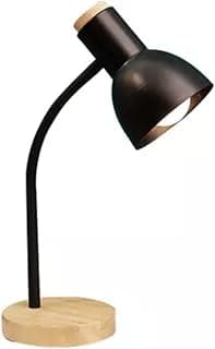 BEL AIR HOME - Lámpara Flexo de Escritorio ARGOS - Diseño Elegante y Flexible - Ideal para Oficinas y Hogar - Cuello de Cisne Ajustable - Bombilla E27 (No Incluida) - Negro, Metal