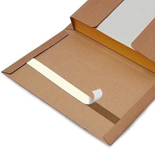 Blasetti Caja para Envío de Libros - Book Box M, embalaje en cartón microondulado color avana, paquete de 20 unidades, ideal para enviar libros en formato B5