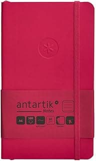 Antartik CUADERNO CON GOMILLA NOTES TAPA BLANDA A6 RAYAS BURDEOS 100 HOJAS 80 GR FSC