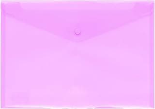 Grafoplas | Sobre Plástico con Cierre Clic | Ecoplás | Tamaño Folio | Color Lavanda Soft Traslúcido | 33,4x23,5cm | Perfecto para Documentos Escolares, Domésticos y de Oficina A4 y Folio