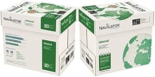 NAVIGATOR universal Papel para fotocopiadora (A4, 80 g/m²), color blanco NAV0317 [5 x 500 hojas]