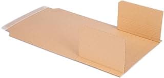 100 embalajes para libros 217 x 155 x 10-50 mm cajas de cartón marrón BV-1 | embalaje envolvente | envío | transporte | embalaje | embalaje envolvente flexible