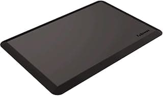Fellowes - Alfombra ergonómica antifatiga, para trabajar de pie, compatible con mesas regulables en altura, color negro