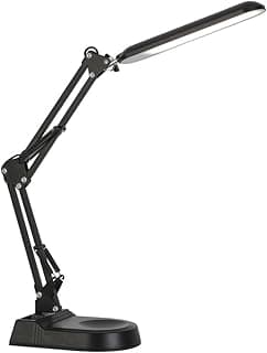 BEL AIR HOME - Lámpara Flexo Led 10W de Escritorio Articulable Bridge - 3 temperaturas de luz 3000-4000-6000K (NEGRO)