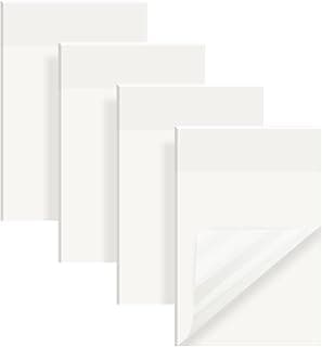 Vicloon Notas Adhesivas Transparentes, 200Pzs Notas Adhesivas, impermeable、Reutilizable Papel Nota de 75 x 50mm, para Oficina Escuela Familia