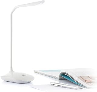 InnovaGoods® Lámpara LED de mesa Lum2go con 3 niveles de intensidad, luz blanca y luz cálida, ideal para mesita de noche, escritorio, sala de estar, oficina y otros espacios.