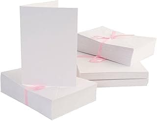 Anita's Blank Cards and Envelopes - Paquete de 100 sobres autoadhesivos con tarjetas A6, color blanco