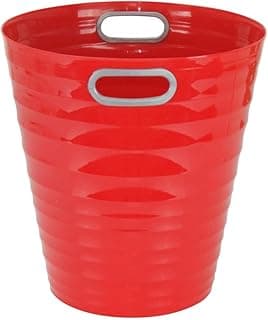 Waytex 931074 Papelera de escritorio rojo - Papelera de plástico de diseño moderno para oficina, dormitorio, baño, capacidad 12,5 L, color rojo