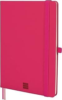 Finocam - Cuaderno Nexo Tapa Dura Liso Fucsia | Cuaderno A5 de Hojas Microperforadas | Bolsillo y Portabolígrafo | 72 Hojas,Ideal para Escribir y Dibujar