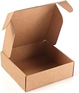 Pack 20 Cajas Cartón Kraft Automontables con Tapa – Doble Pared, Resistentes para Envíos, Ecommerce y Mensajería con medidas 13x15x4 cm