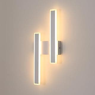 DELIPOP Aplique Pared Interior LED, 32W 3600LM Lámpara de Pared Moderna, 3000K Luz Blanca Cálida Iluminación Luz de LED Interior para Dormitorio Comedor Pasillo Escalera