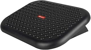 NGS FOOTNEST - Reposapiés Ergonómico de Altura Regulable, Reposapies para Oficina con Inclinación 0-15º y Base Antideslizante