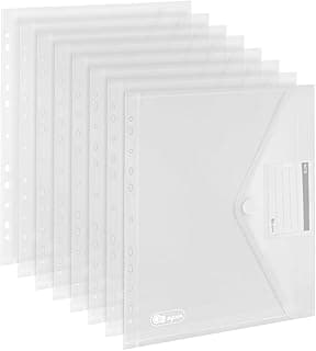 Agoer Carpetas Plastico A4 - Lote de 20 Carpeta Fundas Plastico para documentos (A4, cierre adhesivo)