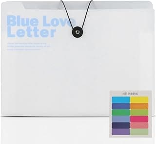 Carpeta de Archivos Expandible, Oficina Accordion A4 Carpeta de Documentos, Archivos Organizador de 12 Bolsillos Con Etiquetas, Portátil Organizador Documentos para Hogar, Oficina (Blanco)