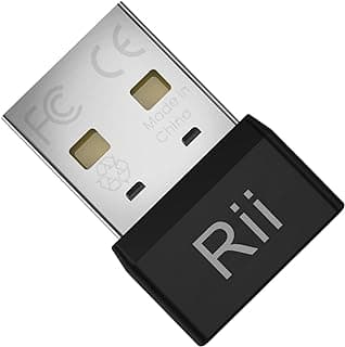 Rii USB Mouse Jiggler. Simulador automático que Mantiene el Ordenador Portátil Despierto y Simula el Movimiento del ratón para Evitar Inactividad