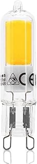 VoltShine Lámpara LED G9 de cristal, 2.2W, luz eficiente, ideal para iluminación decorativa y ambiental en hogares y oficinas.
