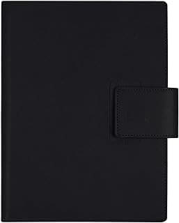 Finocam - Agenda con Bloc de Notas DuoUno 2025 Semana Vista Horizontal Enero 2025 - Diciembre 2025 (12 meses) Negro Español