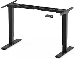 FLEXISPOT EC5 Pro Escritorio Elevable Eléctrico Marco de Pie Mesa Regulable Altura Eléctrico con 2 Motores 3 Etapas, Standing Desk, 62-127cm, Capacidad de Carga 160KG con 4 Botones de Memoria-Negro