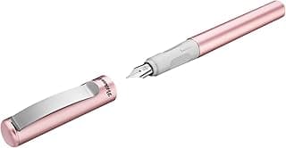 Pelikan Pina Colada - Pluma estilográfica (incluye 1 cartucho de tinta, 1 unidad), color rosa metalizado