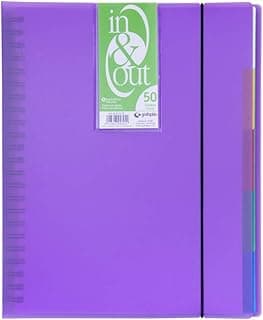 Grafoplas 39425035－Carpeta fundas extraibles, tamaño A4, color violeta, 50 fundas