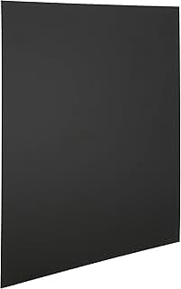 SECURIT - Set de 6 Pizarras de Pared Sin Marco - Para Rotulador de Tiza Líquida - Pizarras de Posicionamiento Personalizable- 1 Pizarra = 40 x 40 cm - Color Negro