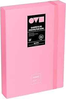 Grafoplas | Carpeta Archivadora de Proyecto | Lomo 5cm | Tamaño Folio | Tapa Rígida | PolyFoam | Resistente y Ultraligero | Color Rosa | Colección Unequal Minimal | Perfecta para Documentos Escolares