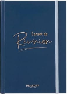 Draeger Paris - Cuaderno de reuniones A5 con cierre elástico