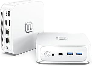 Mini PC 2025 Computer Procesador N95 (1,0 a 3,4 GHz), 16GB RAM 512GB SSD Mini Ordenador PC Sobremesa, Micro Desktop Soporta Pantallas 4K, Tipo-C/USB 3.2/HDMI/RJ45(Gigabit Ethernet)