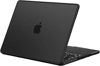 BlueSwan Funda para MacBook Pro 14 Pulgadas M4 M3 M2 M1 Pro/MAX A3112 A3185 A3401 A2992 A2918 A2779 A2442, Lanzado 2024 2021, Marco TPU Anti-ruptura + PC Mate Carcasa Anti-Huellas Dactilares, Negro