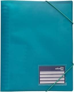 Carpeta de Fundas Extraíbles y Reorganizables. Ref 152-V. 100% reciclable– Incluye Peine para Reposicionar, Cierre de Gomas, 5 Separadores y 118 índices adhesivos. by Office Box (20 Fundas, Verde)