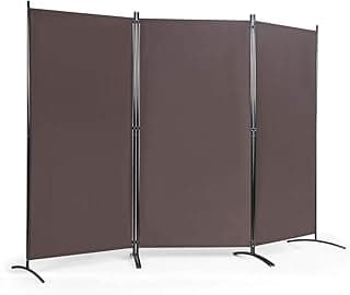 FANTASK Biombo Plegable de 3 Piezas, 260 x 183 cm, biombo de Metal y poliéster para Interiores, protección Visual