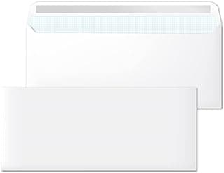 Sobres de Papel, Sobre Blanco Americano Sin Ventana, Medida 225 x 115 mm, Sobres Papel Blancos para Cartas y Documentos, Sobres 90 g/m² con Cierre Autoadhesivo · m-office (25 uds)