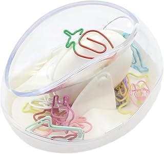 Hapivida Soporte Magnético para Clips de Papel, Dispensador de Clips Transparente, Caja Organizadora con Clips para Papel, Grapas, Chinchetas (1Pcs)
