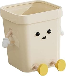 Fenteer Papelera Creativa, contenedor de Basura Multifuncional Elegante, Bonito Cubo de Basura para Debajo del Escritorio, Estudio, Cocina del hogar, Sentado Grande