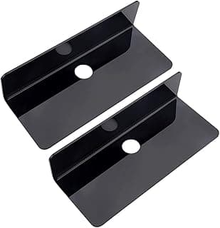 Baldas Pared Sin Agujeros, 23*9*6cm Baldas Flotantes Pared, Estantes Flotantes, Estante Pared Flotante, Repisas De Pared Dormitorio, Para Oficina, Cocina, Sala De Estar, Baño, Dormitorio（Negro）