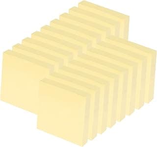 Agoer Notas adhesivas, 24 piezas Notas adhesivas de Amarillo Clásico, 76 x 76 mm, 100 Hojas por Bloc, 2400 PCS Bloc de notas, Amarillo