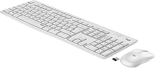 Logitech MK295 Combo de Ratón y Teclado Inalámbricos, Disposición QWERTY Italiano, Blanco