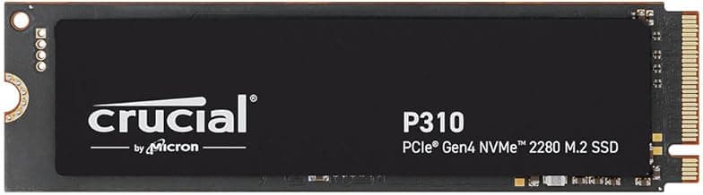 Crucial P310 4TB PCIe Gen4 NVMe M.2 2280 SSD Interno Gaming, Disco Duro SSD, Hasta 7.100 MB/s, Compatible con Ordenador Portátil y de Sobremesa - CT4000P310SSD801