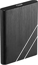 Disco Duro Externo 2To USB Ultrafino Diseño Metálico Portátil para Mac, PC, Laptop, Ordenador, Smart TV,Disco Duro (Negro)
