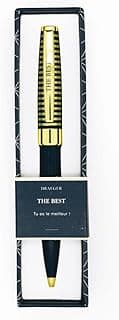 DRAEGER PARIS 1886 - Bolígrafo Retráctil THE BEST - Azul Noche y Oro - Escritura Fluida y Elegante - Diseño Ergonómico y Sofisticado - Presentación de Lujo con Estuche de Regalo