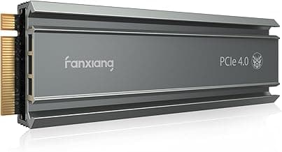 fanxiang S660 4TB PCIe 4.0 NVMe M.2 SSD Unidad Interna de Estado sólido-con disipador de Calor, QLC hasta 5000 MB/s, Compatible con PS5