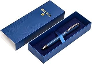Belius BOLIGRAFO NEPTUNO ALUMINIO TEXTURA WAVY COLOR AZUL MARINO TINTA AZUL CAJA DE DISEÐO