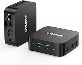 ACEMAGICIAN V1 Mini PC Win 11 Pro, Ιntel Alder Lake-N97 (hasta 3,6 GHz), 16GB DDR4 512GB SSD Mini Ordenadores, Dual Display HDMI 2.0+DP1.4/WiFi5/BT4.2 Micro PC para Hogar/Escuela/Empresa