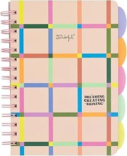 Mr. Wonderful - A5 notebook with fold-out tabbed dividers - Dreaming, creating, shining - Libreta de notas con 5 Divisores Internos - 160 páginas