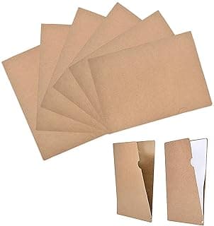 Bolsa de Archivo de Documentos 12 Piezas Archivo Portadocumentos A4 de Papel Kraft Apertura Superior y Lateral Carpetas de Cartulina A4 para Llevar Documentos, Presentaciones, Contratos o Informes