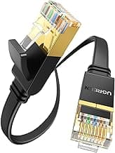 UGREEN Cable de Red Ethernet Network LAN 10000Mbit con Conector RJ45 10 Gigabit 600MHz FTP Plano para Steam Deck PS5 Xbox X/S PC Compatible con Cat 7/6/5e (10 Metros)
