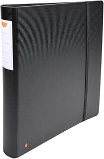Exacompta 51234E - Archivador de anillas (polipropileno reciclado, con bloc de notas, 30 mm, 4 anillas en D, tamaño A4)